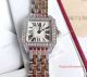 2017 Swiss Quartz Replica Cartier Santos Demoiselle Ladies Watch 2-T Rose Gold Diamond  (2)_th.jpg